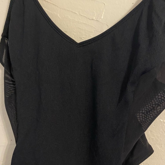 L*Space Elegant Hollywood Mesh Sides Black Swimwear One Piece Size XL - Picture 13 of 13